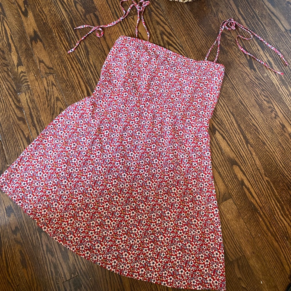 Summer Dress with Tie Up Straps
